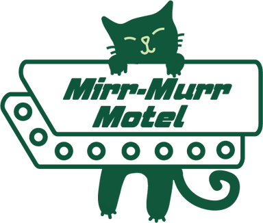 Mirr Murr macska motel logó